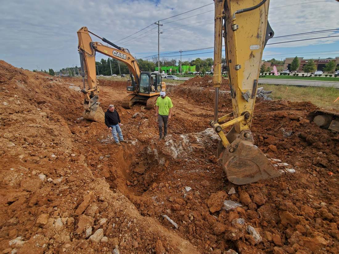 Aspen Partners excavator working a site