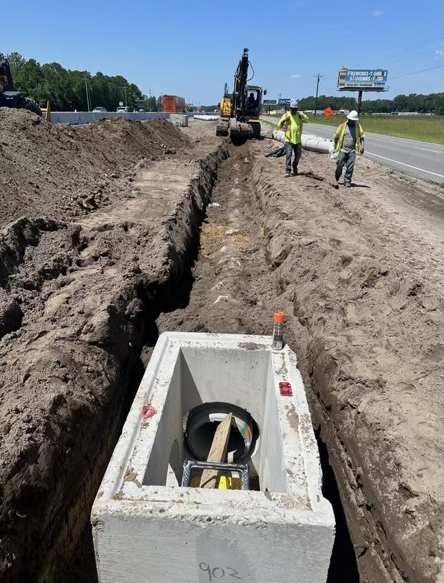 Aspen Partners crew installing storm drainage
